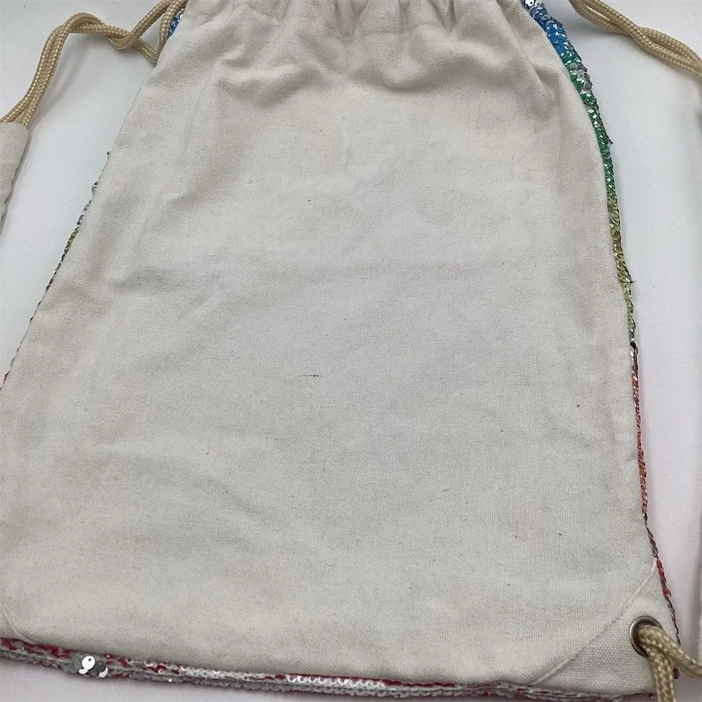 LURICO Unicorn Sequin Drawstring Bag Large Multicolor Kids‎ Backpack